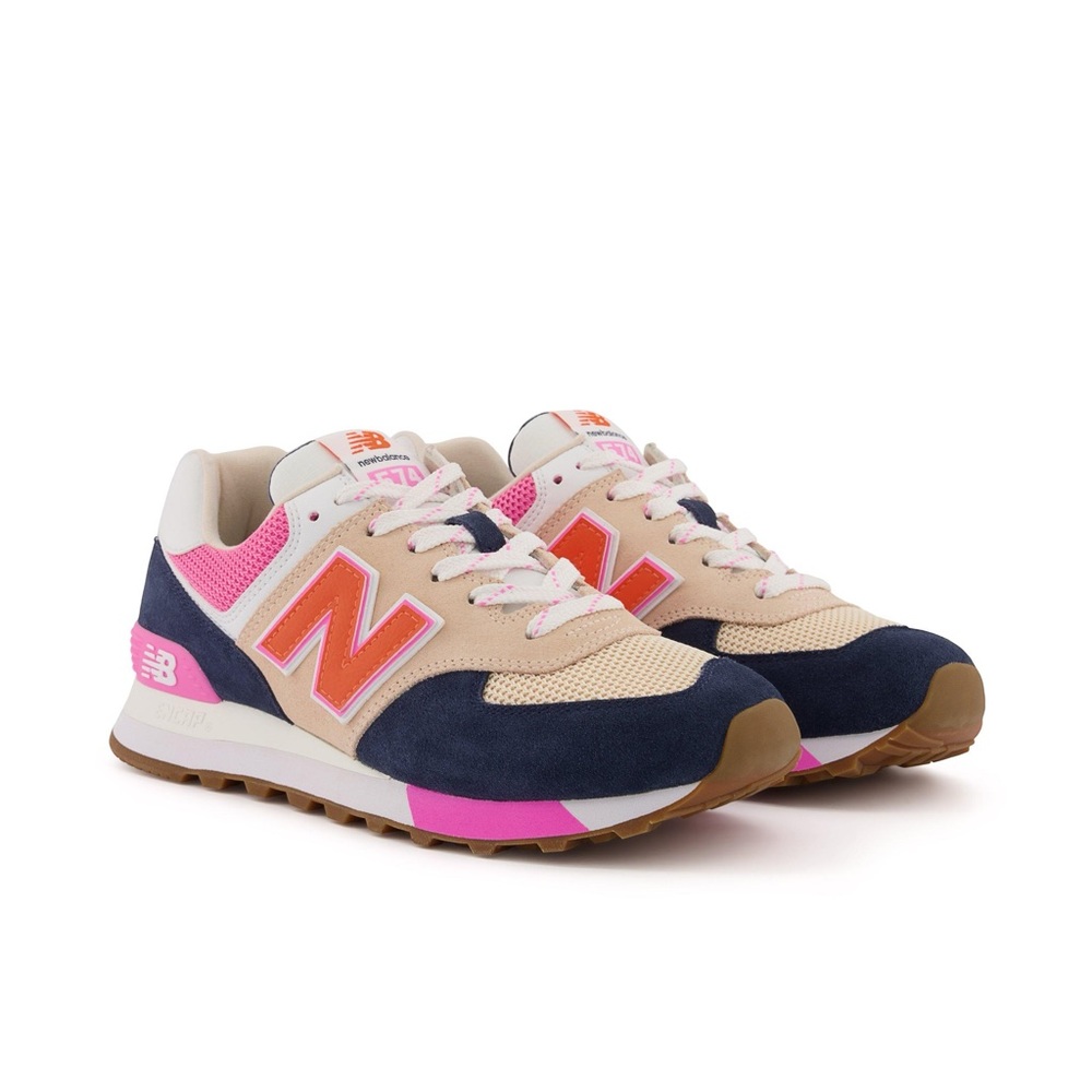 New Balance 574 Natural Indigo Vintage Women's Rose Sneakers Tennis Shoes Sz 7